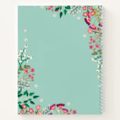 Boho Wildbloemen - Naam Notitieboek (Achterkant)