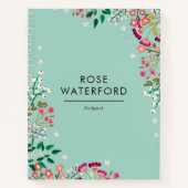 Boho Wildbloemen - Naam Notitieboek (Voorkant)