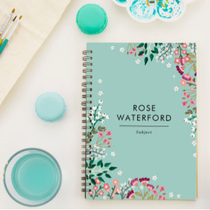 Boho Wildbloemen - Naam Notitieboek