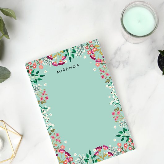 Boho Wildbloemen - Naam Post-it® Notes