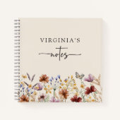 Boho Wildbloemen Notitieboek (Voorkant)