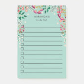 Boho Wildbloemen - om een lijst te maken - Naam Post-it® Notes (Voorkant)