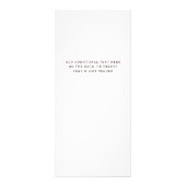 Boho Wildbloemen op wit | Salon prijslijst Reclamekaart (Achterkant)