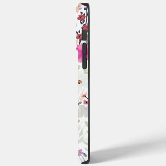 Boho Wildbloemen Roze Bloemen Case-Mate iPhone Case (Achterkant / Links)