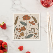 Boho Wildbloemen Servet (Insitu)