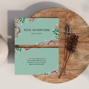 Boho Wildbloemen Visitekaartje