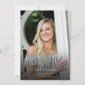 Boho Wildbloemen & Vlinders Foto Afstuderen Kaart (Achterkant)