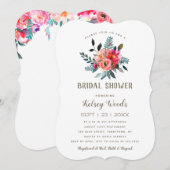 Boho Wildbloemen  | Vrijgezellenfeest Kaart (Voorkant / Achterkant)