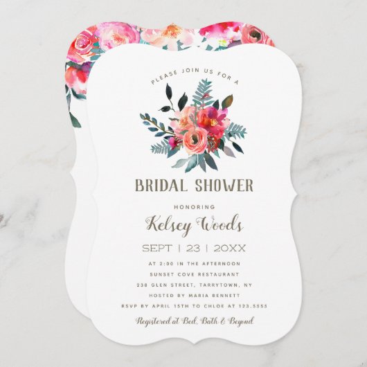 Boho Wildbloemen  | Vrijgezellenfeest Kaart (Voorkant / Achterkant)