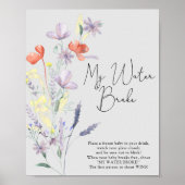 Boho Wildbloemen - Waterbreekspel Poster (Voorkant)