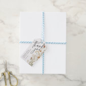 Boho Wildbloemen Waterverf Minimale Vrijgezellenfe Cadeaulabel (Met Touw)