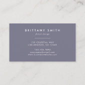 Boho-wildbloemmonogram Beginletter B Visitekaartje (Achterkant)