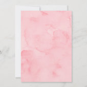 Boho Wilde Aardbeienbessenzoet Baby shower Kaart (Achterkant)