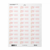 Boho Wilde Bloem Baby in Bloom Retouradres Etiket (Full Sheet)