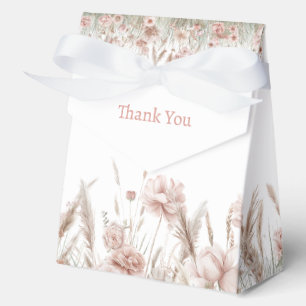 Boho Wilde Bloem Baby Shower Bedankdoosjes