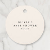 Boho Wilde Bloem Baby Shower Bedankjes Labels (Achterkant)