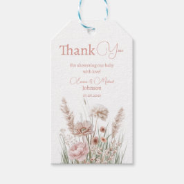Boho Wilde Bloem Bedankt Gift Tags Cadeaulabel