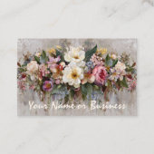 Boho wilde bloem bloemschikking visitekaartje (Voorkant)