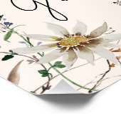 Boho Wilde Bloem Bloemstuk Foto Afstudeerfeest Perfect Poster (Hoek)