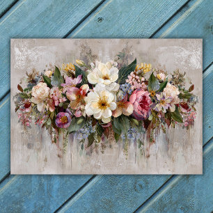 Boho wilde bloem bloemstuk schikking  poster