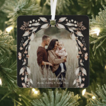 Boho Wilde Bloem Boog Foto Kerstmis