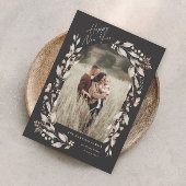 Boho Wilde Bloem Boog Foto Nieuwjaar