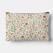 Boho Wilde Bloem Botanische Bloem Make-up Cosmetic Etui (Voorkant)