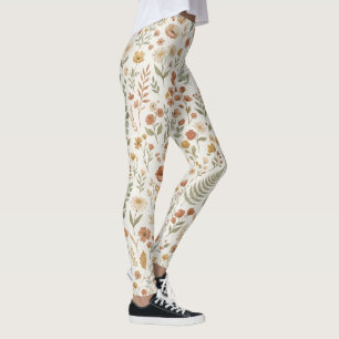 Boho Wilde Bloem Botanische Bloemige Moeder Esthet Leggings