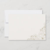 Boho Wilde Bloem Bruiloft RSVP Kaart  (Achterkant)