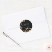 Boho Wilde Bloem Bruiloft Sticker Label (Envelop)