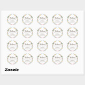 Boho Wilde Bloem Bruiloft Welkom Sticker Zak Label (Vel)