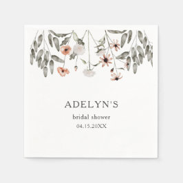 Boho Wilde Bloem Bruiloftsfeest Servet