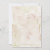 Boho Wilde Bloem Bruiloftsfeest Verliefd Kaart (Achterkant)