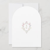 Boho Wilde Bloem Elegante Bruiloft Borrel  Kaart (Achterkant)