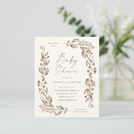 Boho Wilde Bloem Elegante Budget Baby Shower