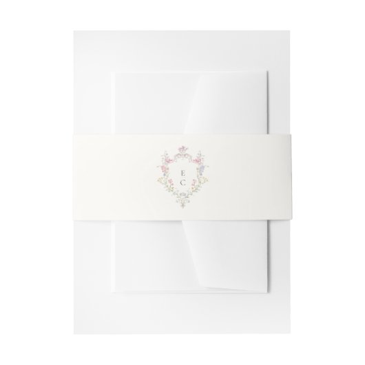 Boho Wilde Bloem Elegante Trouwdag Uitnodigingen Wikkel (Voorkant Voorbeeld)