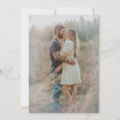 BOHO Wilde Bloem Elegante Waterverf Bruiloft Kaart (Achterkant)