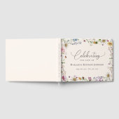 Boho Wilde Bloem Feest van het Leven Gastenboek (Volledig)