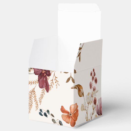 Boho Wilde Bloem Herenfst Bruiloft Bedankdoosjes (Geopend)