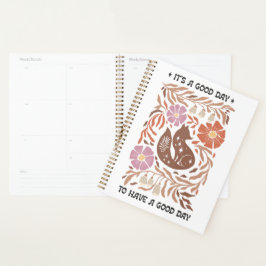 Boho Wilde Bloem Het Is Een Goede Dag Om Een Goede Planner