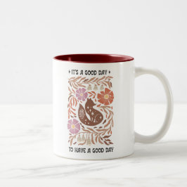 Boho Wilde Bloem Het Is Een Goede Dag Om Een Goede Tweekleurige Koffiemok