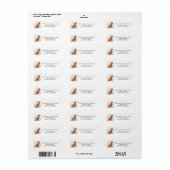 Boho Wilde Bloem Honden Silhouet Cadeau Etiket (Full Sheet)
