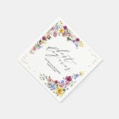 Boho Wilde Bloem Huwelijksservetten Servet (Hoek)