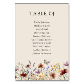 Boho Wilde Bloem Kaart (Voorkant)