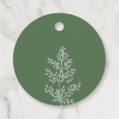 Boho Wilde Bloem Moderne Waterverf Bruiloft Bedankjes Labels (Achterkant)