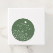 Boho Wilde Bloem Moderne Waterverf Bruiloft Bedankjes Labels (In situ)