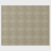 Boho Wilde Bloem Moderne Waterverf Bruiloft Cadeaupapier (Vlak)