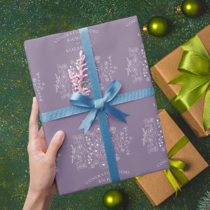 Boho Wilde Bloem Moderne Waterverf Bruiloft Cadeaupapier