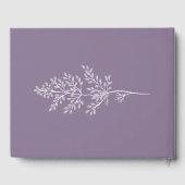 Boho Wilde Bloem Moderne Waterverf Bruiloft Gastenboek (Achterkant)