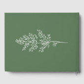 Boho Wilde Bloem Moderne Waterverf Bruiloft Gastenboek (Achterkant)